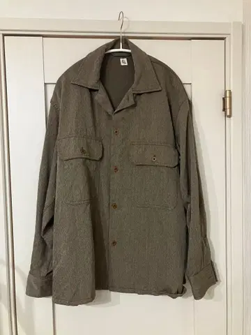 KAPTAIN SUNSHINE 울 오픈 카라 셔츠