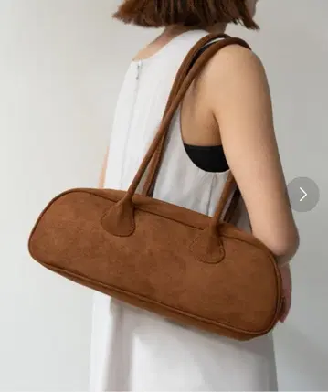 브라운 스웨이드 보스턴 백