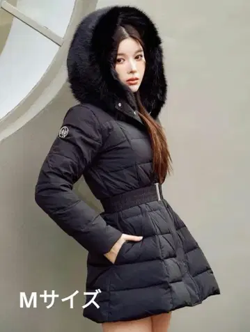 Darich 다리치 레이디 미디 다운 코트 블랙 M 사이즈