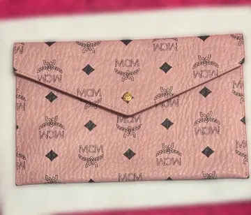 MCM 핑크 클러치 파우치