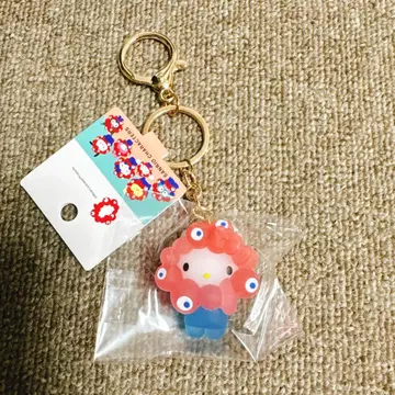 만박 산리오 미야쿠미야쿠 입체 마스코트 키링 클리어 헬로키티