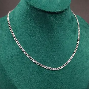 실버 은 체인 키헤이 목걸이 3mm