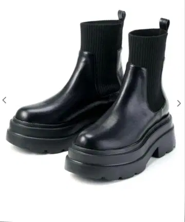 COCO DEAL 사이드 고어 숏부츠 블랙 M 사이즈