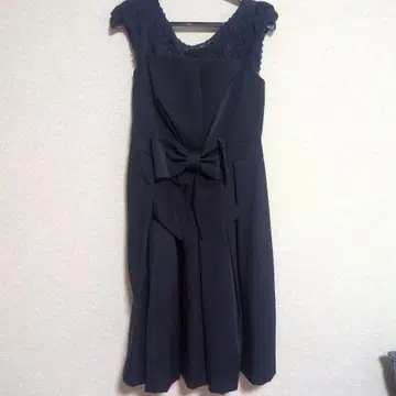 네이비 레이스 소매 리본 포함 드레스 윌 셀렉션