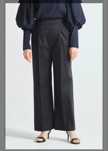 yori 윈터 새틴 와이드 팬츠