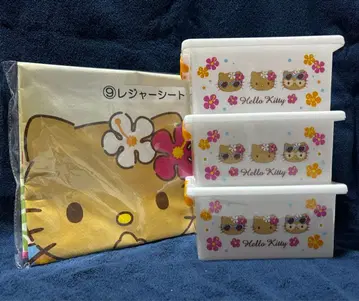 일광화상 키티 수납 박스 3개 세트 돗자리