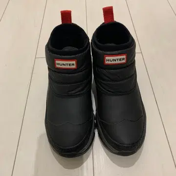 HUNTER 블랙 숏부츠 UK 6