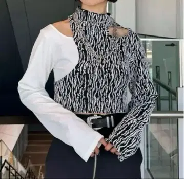 PAGEBOY 제브라 패턴 상의