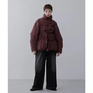 KBF 프론트 리본 패딩 자켓