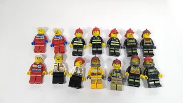 레고 미니 피규어 시티 14개 소방관 구조대원 정품 부품