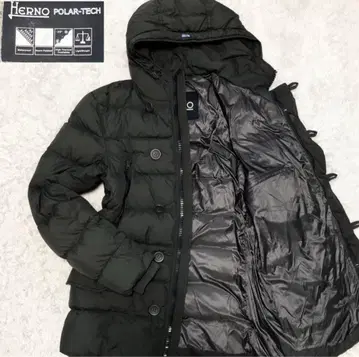 레어! HERNO 헬노 다운 자켓 M65 밀리터리 폴러 테크