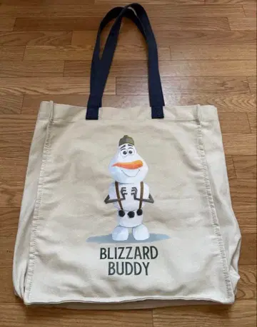 안나와 눈의 여왕 올라프 토트백