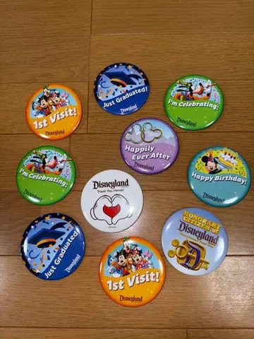 디즈니 핀 배지 세트 10개