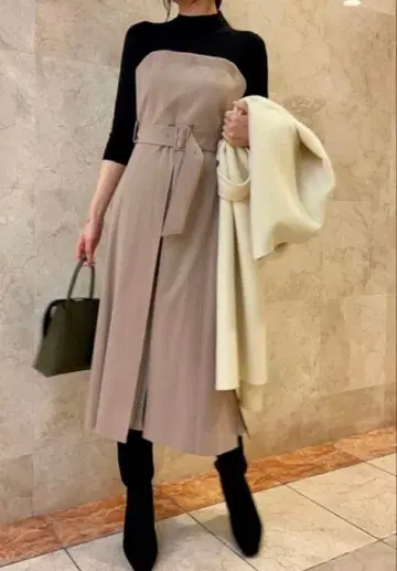 프레이 아이디 도킹 베어 원피스