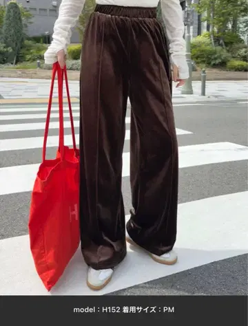 [ 새상품 ] 고베 레터스 센터 시임 벨로아 와이드 팬츠 PM 사이즈