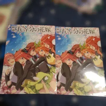 5등분의 신부 클리어 파일 묶음 판매