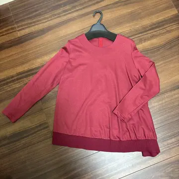 L'EQUIPE 버건디 니트 스웨터 사이즈 38