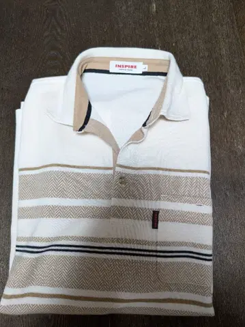 INSPIRE 스트라이프 피케 셔츠 M
