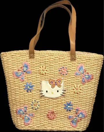 초레어 헬로키티 카고백 버터플라이 나비 레트로 특대형 L 미사용 새상품