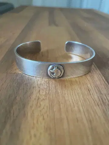 TADY&KING 실버 평치 뱅글 울프 M 사이즈