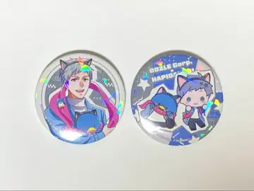 도즐사 x 하피단부이 네코오지 캔뱃지 등신+SD 세트