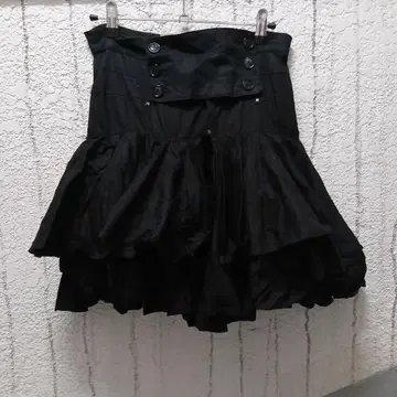 alice auaa 블랙 프릴 미니 스커트