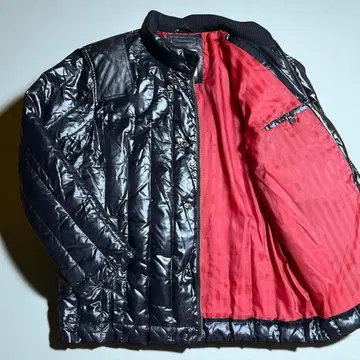 새상품급 장미 다운 자켓 XL LL 50 램 가죽 블랙 남성용