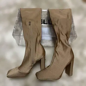 YELLO 브라운 니하이 부츠 S 사이즈