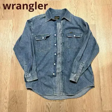wrangler 데님 긴팔 셔츠