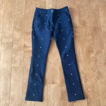 marie claire 마리끌레르 스포츠 팬츠 L 네이비 속기모