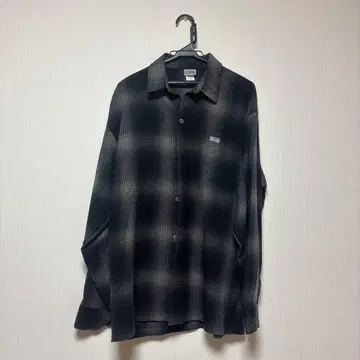 CALTOP 칼탑 플란넬 셔츠 블랙/차콜