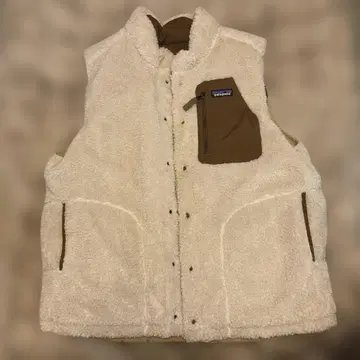 Patagonia 플리스 베스트 베이지 브라운