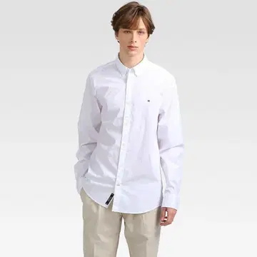 타미힐피거 화이트 셔츠 L