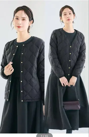 coca 워셔블 골드 버튼 이너 다운 자켓 L