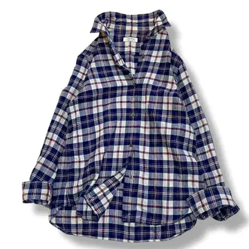 프레임워크 FRAMeWORK 체크 셔츠 긴팔 네이비 계열 가을/겨울 F