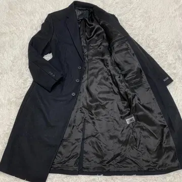 초레어 자라 스티븐 마이젤 체스터 코트 캐시미어 혼방 L 상당 블랙