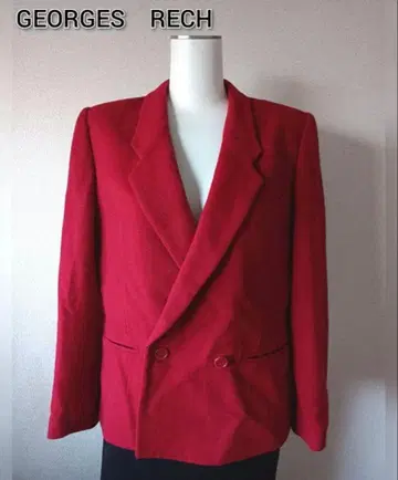 GEORGES RECH 레드 더블 브레스트 자켓