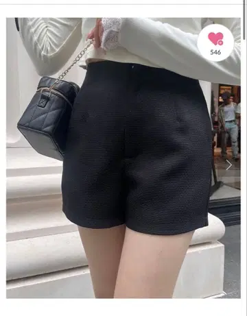 OLIVEdesOLIVE 클래시컬 숏팬츠 블랙 프리 사이즈