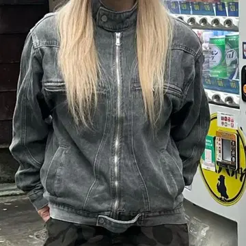 워시 데님 자켓 빈티지