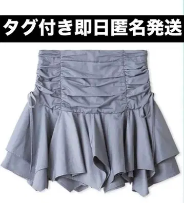 Lilybrown 랜덤 헤임 개더 미니 스커트 BLU/0