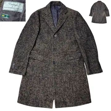 카노니코 원단 에트네 ETONNE 알파카 모헤어 실크 혼방 체스터 코트