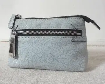 새상품급 프란체스코 비아시아 라이트 블루 스카이블루 소품함 파우치