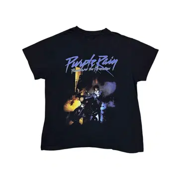 Purple Rain Motorcycle 그래픽 반팔 T셔츠