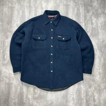 디키즈 로고 택 플리스 셔츠 자켓 네이비 L 6003