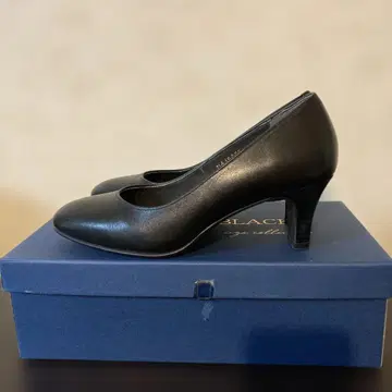 EIZO 블랙 블랙 펌프스 중간 힐