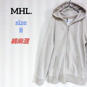 마가렛호웰 MHL 집업 후드티 코튼 린넨 울