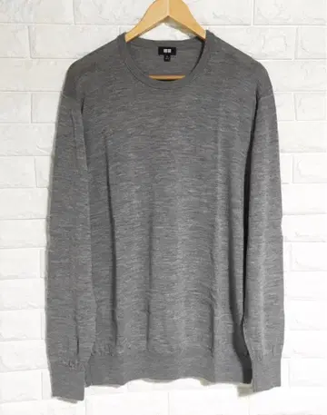 미사용 유니클로 UNIQLO 엑스트라 파인 메리노 크루 스웨터 XL