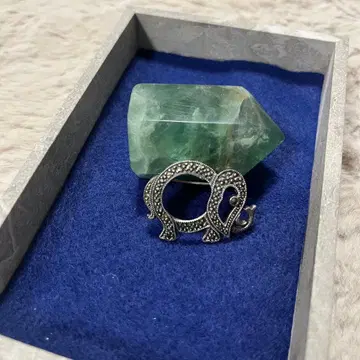 코끼리 실버 925 브로치