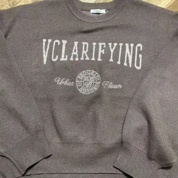 맨투맨 니트 브라운