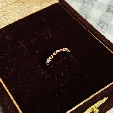 K10 핑크 골드 인피니티 반지 핑키 6호 TSUTSUMI